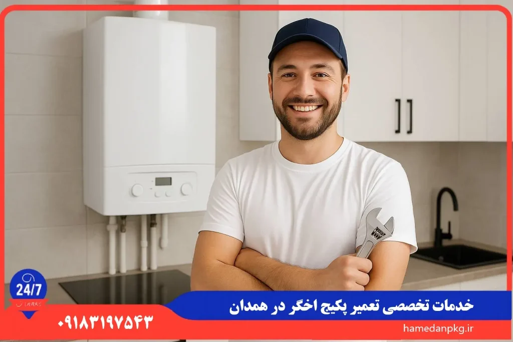 شماره تلفن نمایندگی تعمیر پکیج اخگر در همدان